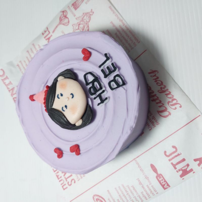 

Mini Korean Cake Diameter 9cm Bisa Custom