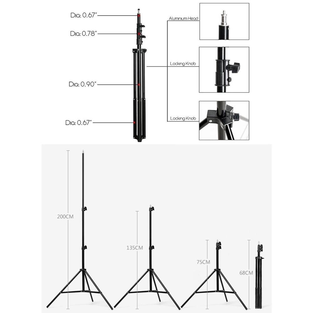 TaffSTUDIO Payung Studio Soft Umbrella Fotografi Studio 84cm + Bohlam 45W  P90L