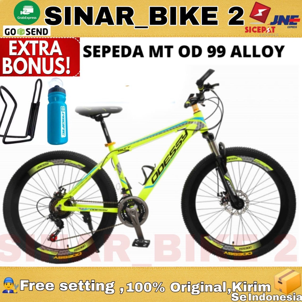 Sepeda Gunung 26 Inch MTB ODESSY MT OD 99 Alloy 21 Speed Shimano