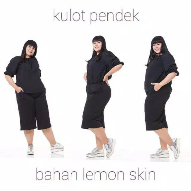 CELANA KULOT PENDEK 7/8 JUMBO/CULLOTE BIG SIZE/MUAT BB 60-90 kg