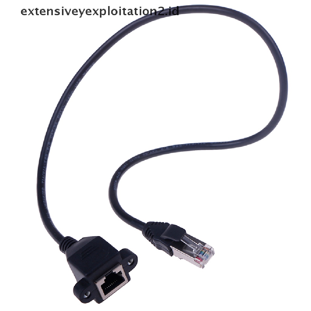 (Hotter) 1pc Rj45 Male To Female Jaringan Lan Extension Cable Cord Kawat