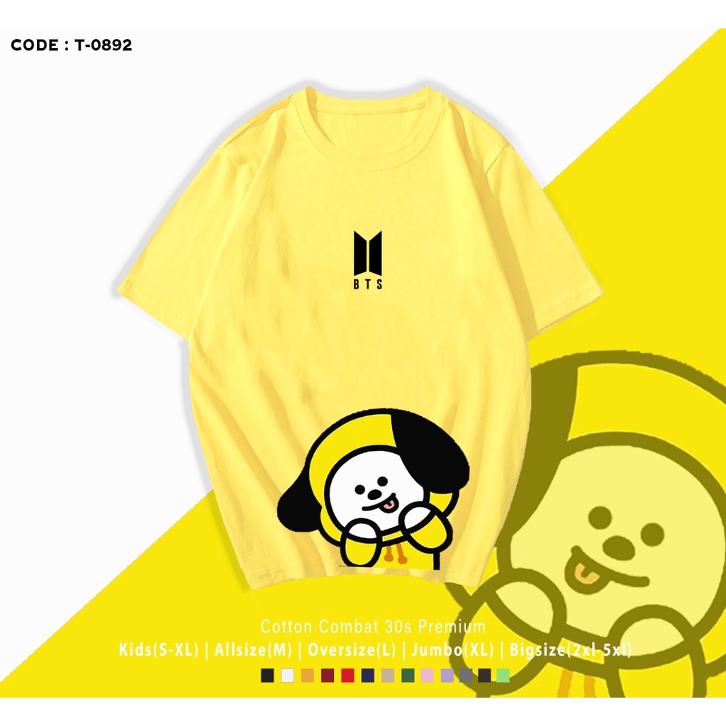 KAOS / TSHIRT KPOP / B T 2 1 / REAL PICTURE / CHIMMY / MANG / TATA / TERIMA CUSTOM TEE