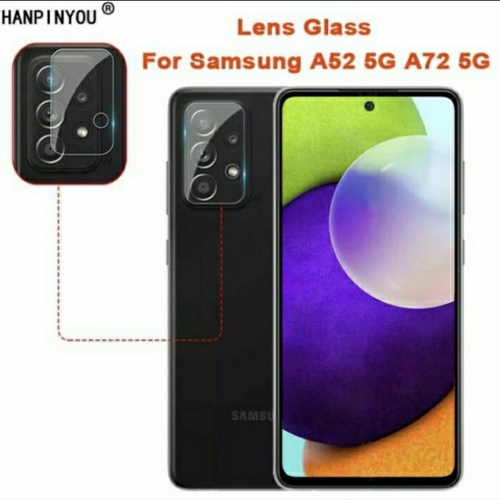 Samsung A52S M22 M32 A03s A22 4G A22 5G A32 4G A32 5G A52 A72 2021 Tempered Glass Camera TG Anti Gores Full Cover Layar Full Lem Kamera