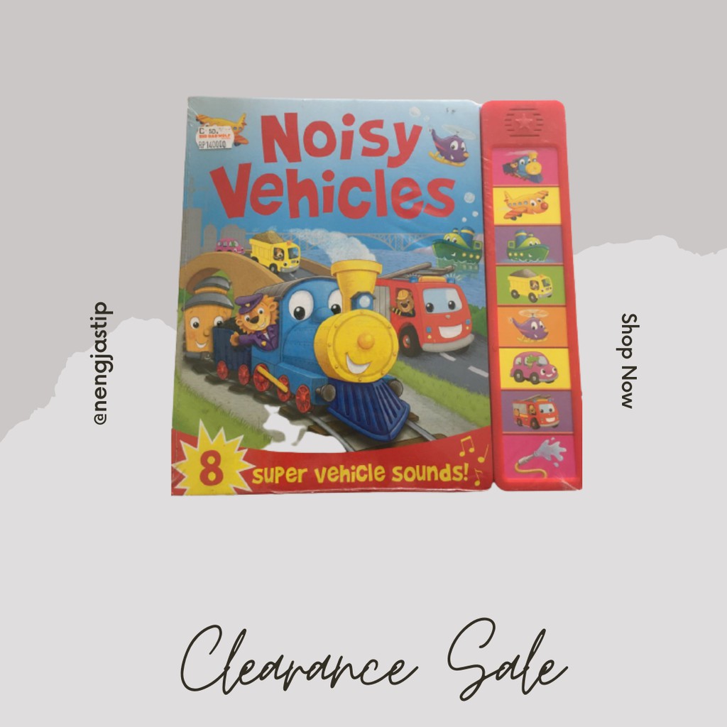Noisy Vehicles Super Sound Book with 8 Super Vehicle Sounds