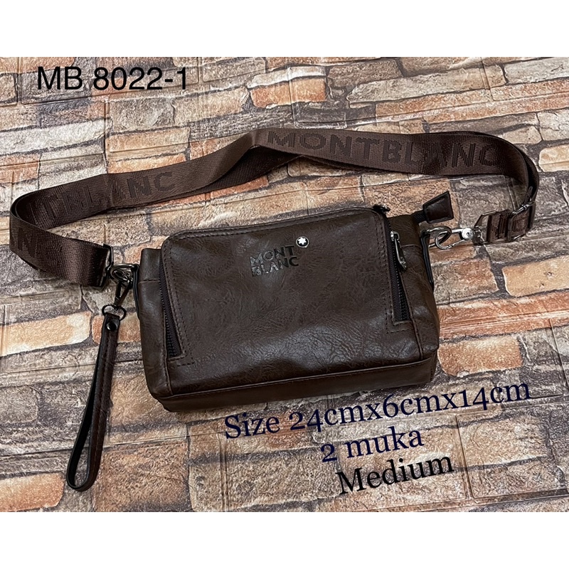 Handbag Multifungsi 2 muka MB8022-1 kulit Tas selempang pria/wanita 8022-1