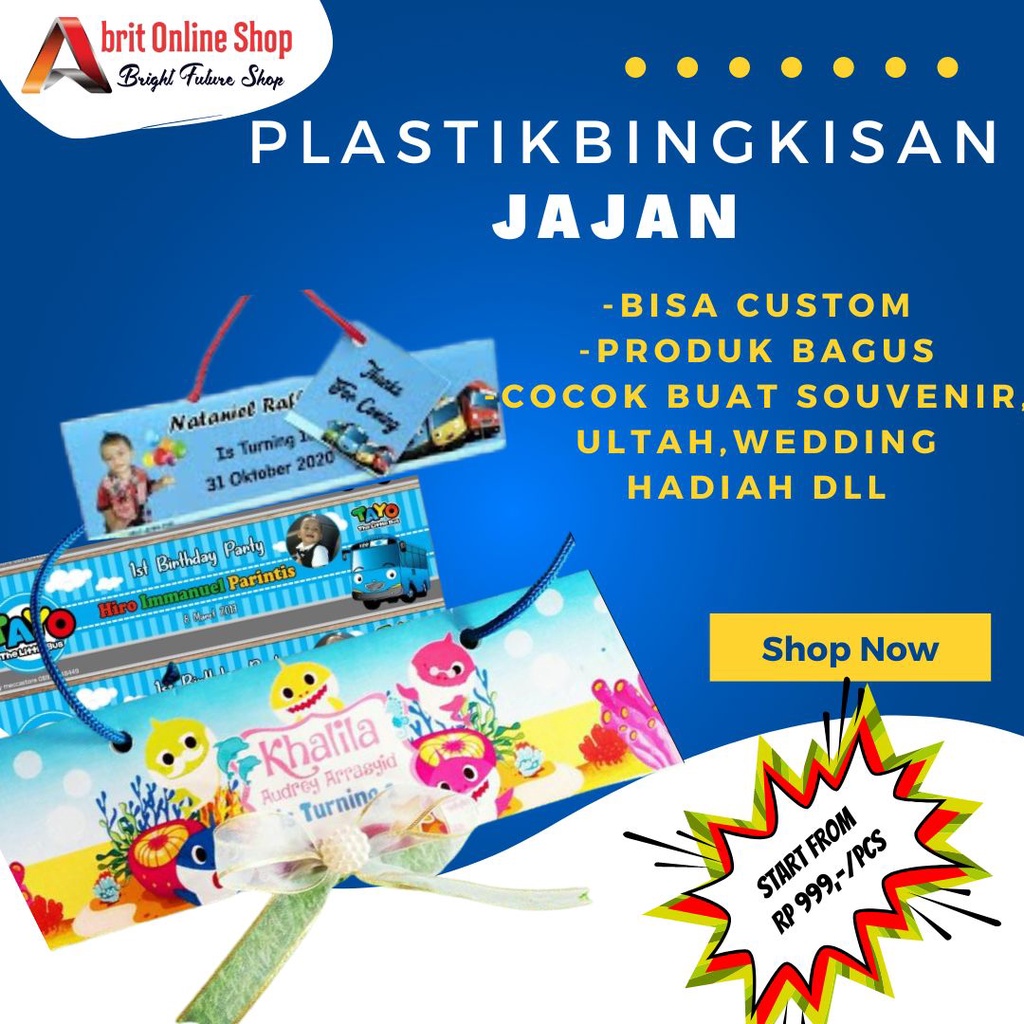 PLASTIK JAJAN ULANG TAHUN I PLASTIK JAJAN SNACK I PLASTIK JAJAN 1000AN I PLASTIK JAJANAN