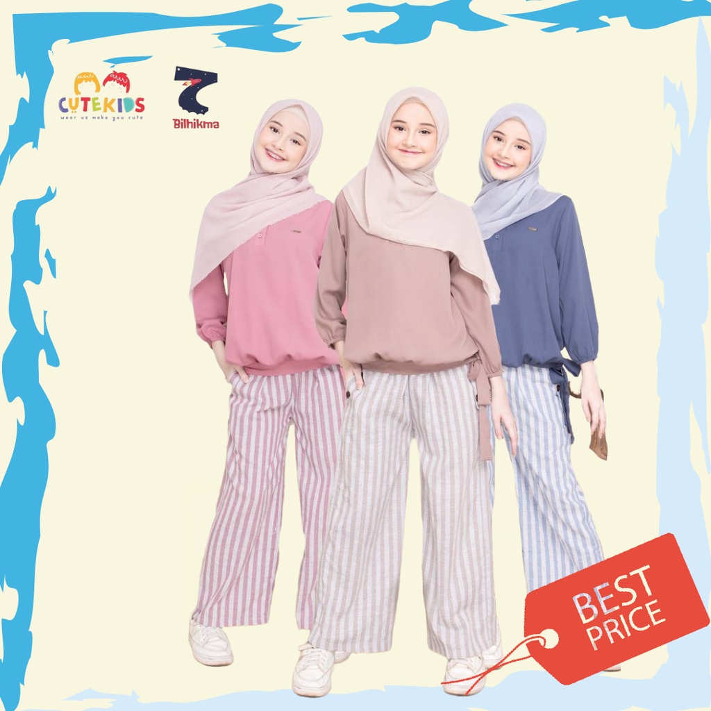 [TERMURAH] Set Baju dan Kulot/Set Blouse Anak Perempuan Remaja Cewek Set Blouse Keiko Bilhikma