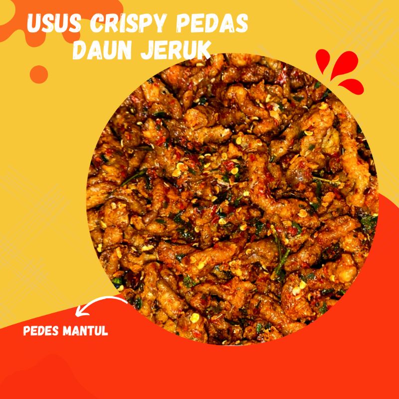 

[PROMO] USUS CRISPY PEDAS DAUN JERUK 100GR BY Hygetfood