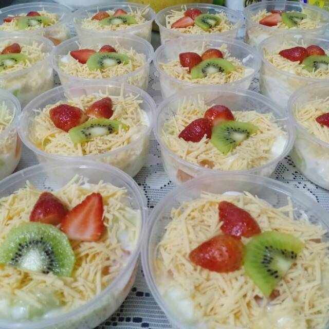 

Salad Buah Salad Sayur Toping Strawberry Kiwi Anggur Keju