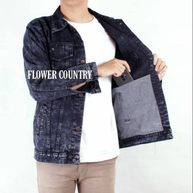 JAKET JEANS SANWASH STONE