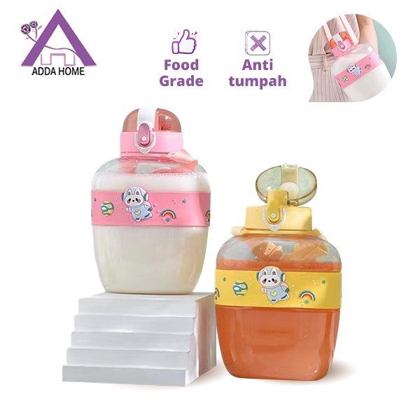 Botol Air Minum Anak Desain Lucu Anti Tumpah Tahan Jatuh BPA Free 900ml