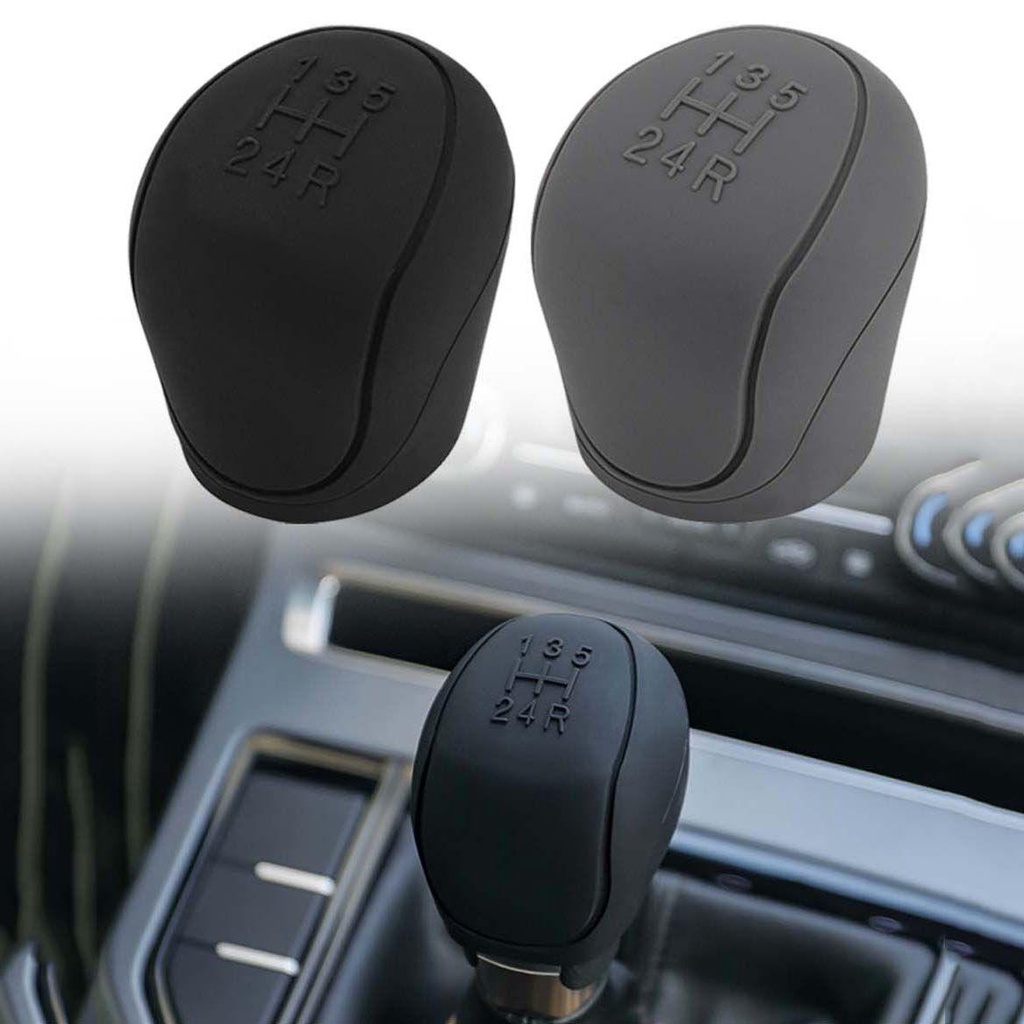 Agustinina Penutup knob Pemindah Kepala Gear Mobil Silikon Aksesoris Interior Mobil Gear Rod Cover Non Slip Gear Shift knob Sleeve