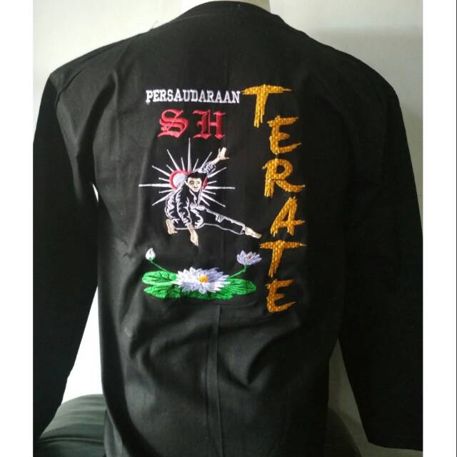 KAOS PSHT TERATE BORDIR LENGAN PANJANG KAOS SH