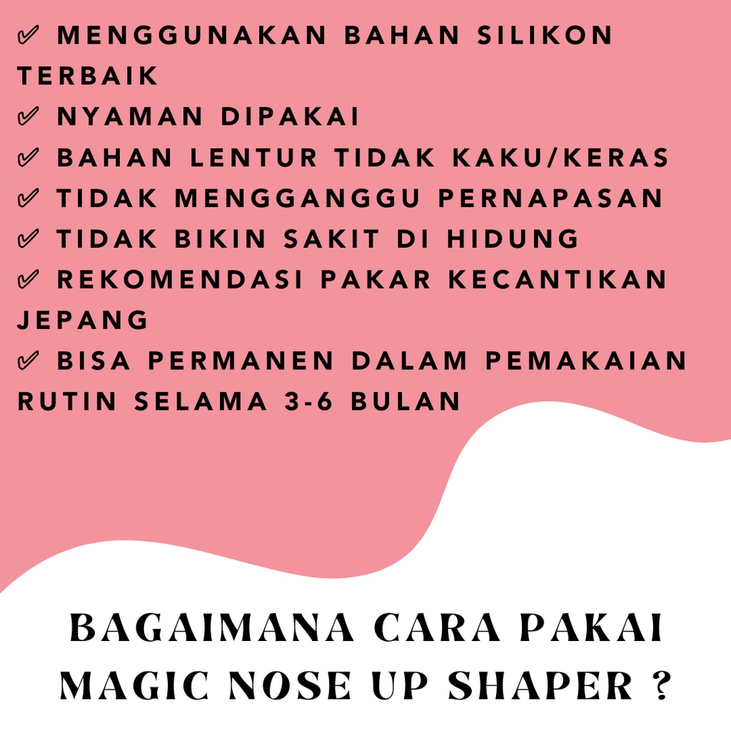 Magic Nose Shaper 2 in 1 Nose Lift Up Alat Penjepit Pemancung Nose Lift Jepitan Hidung Pesek Biar Mancung Alami Pria Dan Wanita Original Permanen