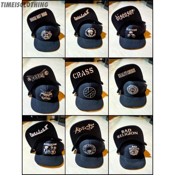SNAPBACK || TOPI || TOPI BAND || TOPI MUSIK || TOPI PUNK || TOPI JARING TIC