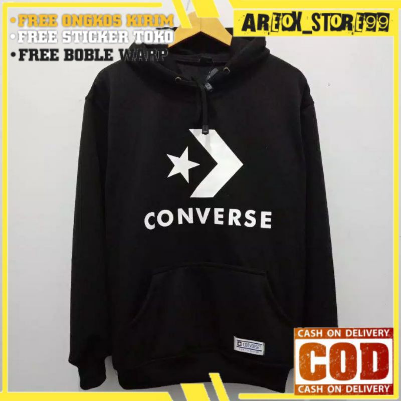 Jaket Hoodie Converse Pria Sweater Converse Original Pria Dan Wanita Fashion Outerwear Cowok