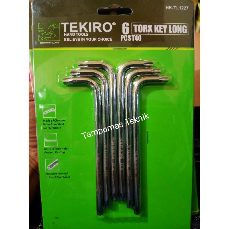 Kunci Kepala Babi Honda Tekiro Kunci L Bintang Tekiro T40 Buka Cakram Motor Honda-2