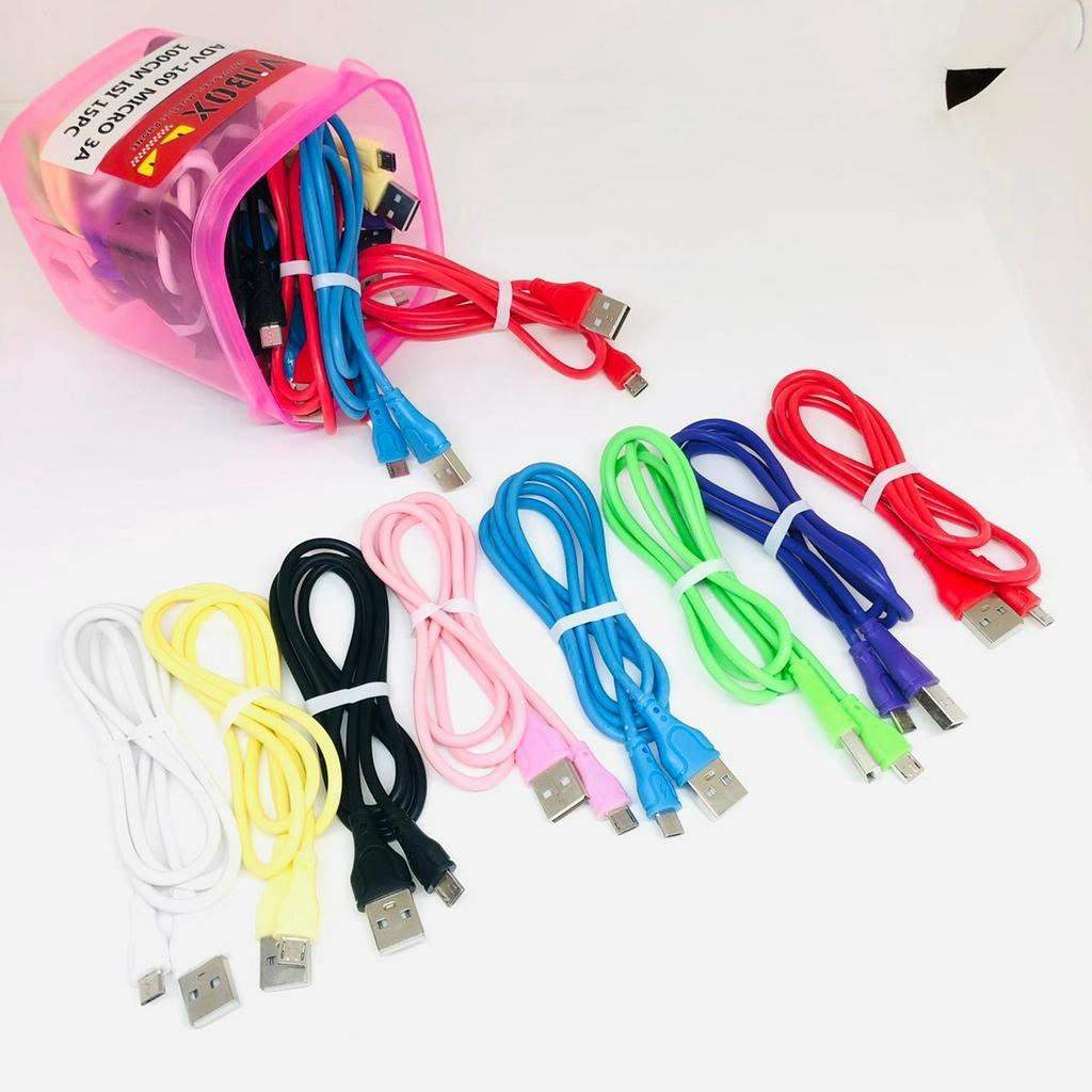 PROMO KABEL DATA TOPLES ISI 15Pc ADV-160 MICRO 3A 25w ORIGINAL KBL CASAN HP ANDROID SMARTPHONE  BY.SULTAN ROXY