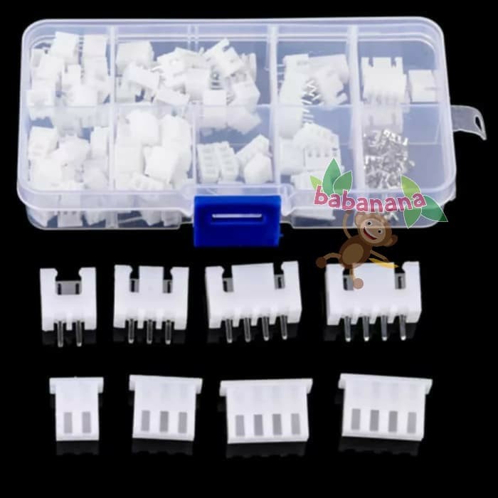 JST Kit 2p 3p 4p 5p 2.0mm Terminal Housing PCB Header Wire Connector