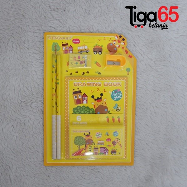 365 STATIONERY SET #40130 Buku &amp; Alat Tulis Anak / Karakter Fancy Gambar Lucu