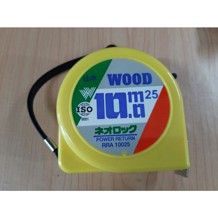 OLS Meteran Tukang Karet 10 Meter Measuring Tape Auto stop Transparan