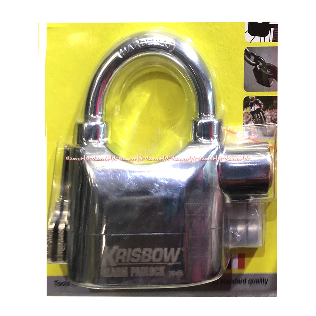 Krisbow Alarm Padlock K101A Gembok Dengan Alarm Bunyi