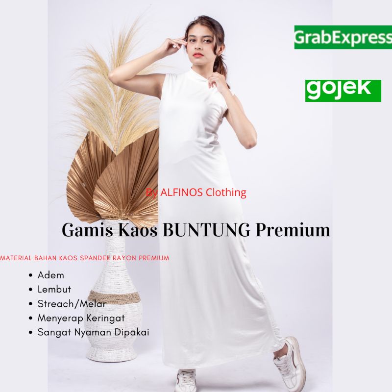 Gamis Kutung | Daleman Gamis | Daleman Gamis Polos | Gamis Dalaman Polos | Gamis Lengan Buntung