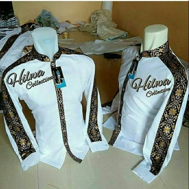 Baju Koko Gus Azmi Kombinasi Batik