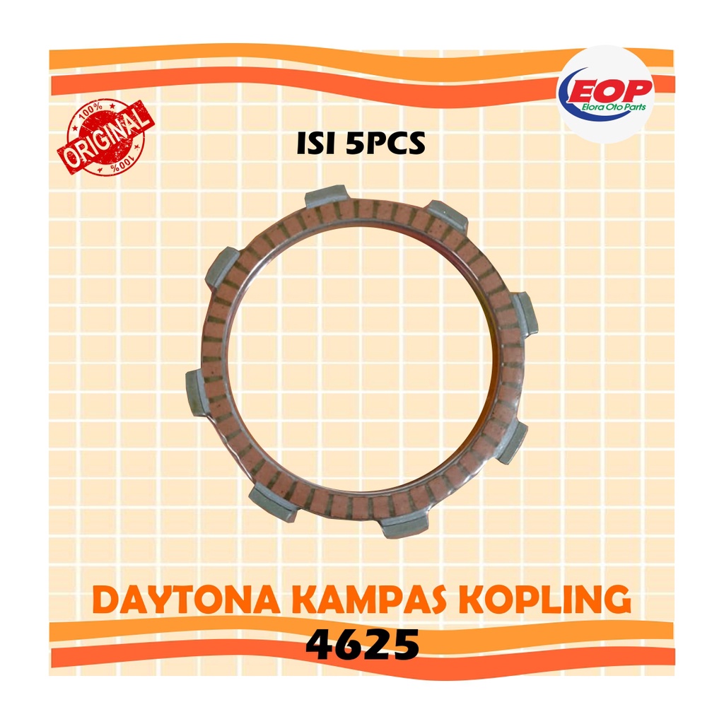 KAMPAS KOPLING ORIGINAL DAYTONA NEW MEGA PRO/FI CB150 2018up/CRF150L 2017up/Impressa/Verza150 2013-2018 4625