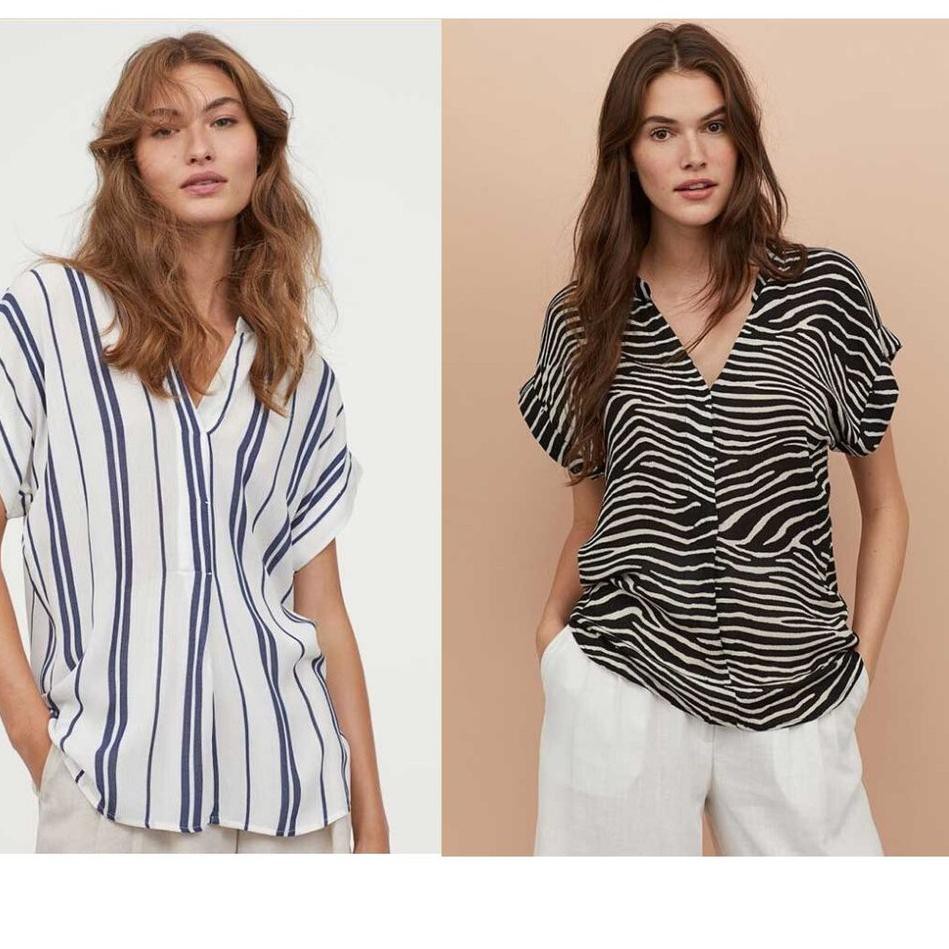 CAY (3 Warna) HM Shortsleeve Blouse - Atasan Wanita Original❊ (Baru)