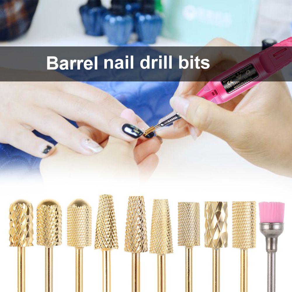 Suyo Mata Bor Kuku Manicure Pedicure Nail Art Tools Cone Carbide Bit Tungsten Steel Carbide