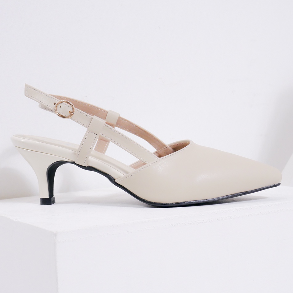 Bernike Shoes - Melia Sepatu Heels Wanita 5 Cm-CREAM