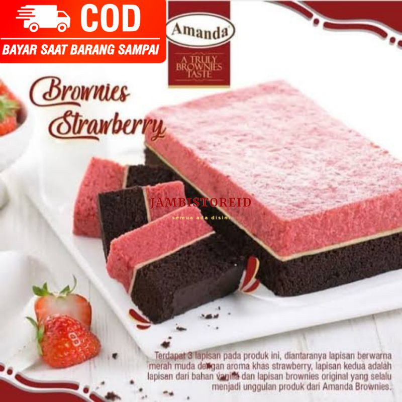 Jambistoreid Brownies Kukus Amanda Rasa Strawberry Bisa Cod Bayar Di Tempat Oleh Oleh Jambi Shopee Indonesia