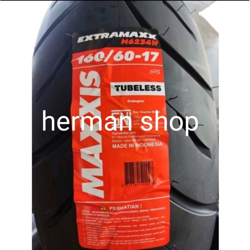 Ban maxxis 160/60-17 m6234w tublles / ban tublles maxxis 160 60 17 / ban maxxis tublles 160 60 17 / 