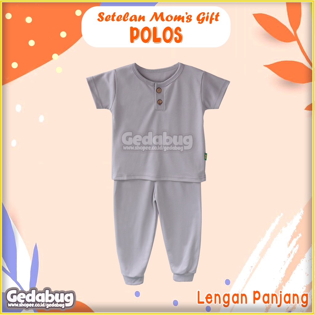 CPR Setelan  Anak Mom's Gift Polos  | Piyama Anak Katun | Unisex  GEDABUG