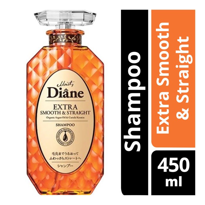 Jual MOIST DIANE EXTRA SMOOTH N STRAIGHT SHAMPOO 450ML ORIGINAL JAPAN