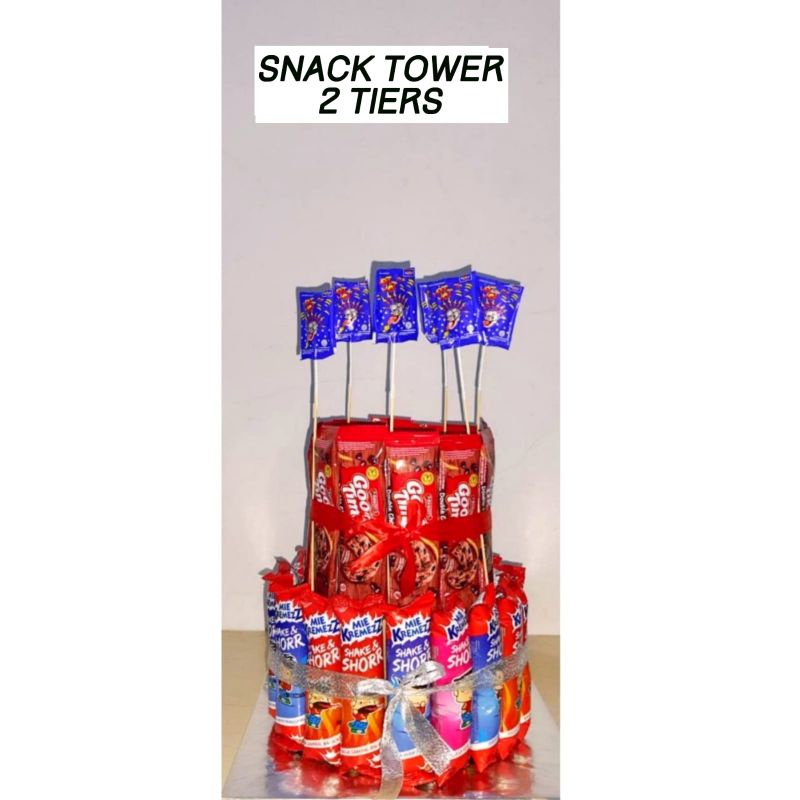 

SNACK TOWER/KUE ULANGTAHUN/SNACK CAKE/SNACK TART/SNACK ULTAH/BIRTHDAY TOWER/KADO ULTAH/KADO WISUDA/BUCKET/ULANG TAHUN/SET HADIAH/KUE TART/HAMPERS