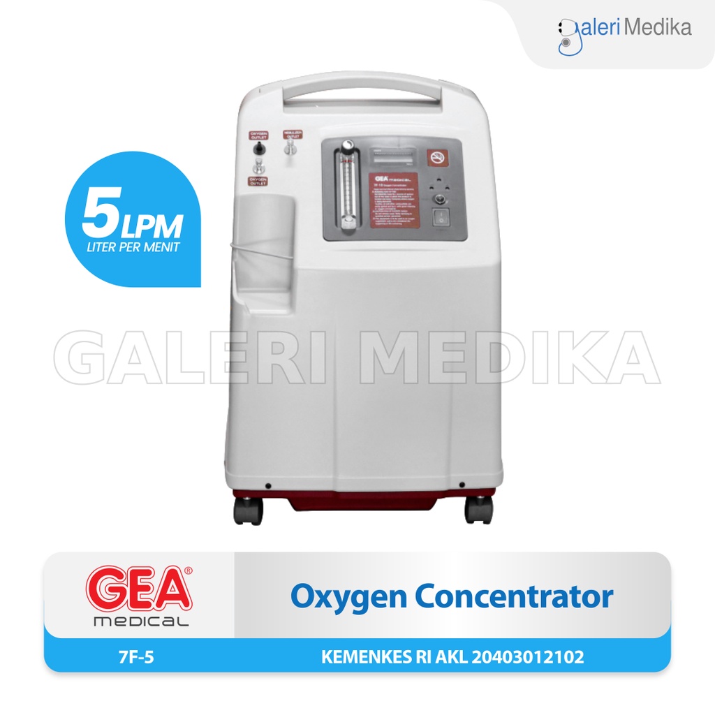 Oxygen Concentrator GEA 7F-5 Mesin Penghasil Oksigen