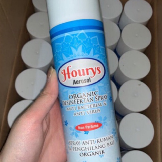Hourys Aerosol Organik Disinfectant Spray Non-Perfume (500ml)