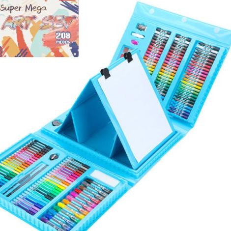 

LANGSUNG KIRIM.. TOKO PERTEMANAN Anak Alat Lukis set 208pcs Crayon/pensil/pena warna alat menggambar Hadiah anak-anak