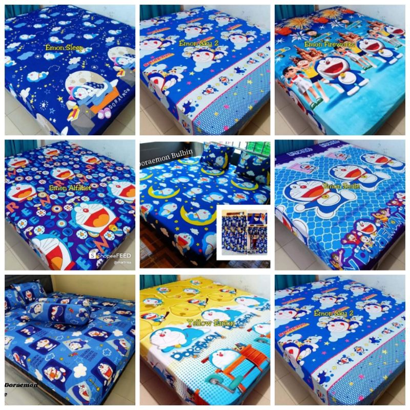 CUCI GUDANG Sprei Doraemon // Sprei homemade doraemon  free Sarban sargul