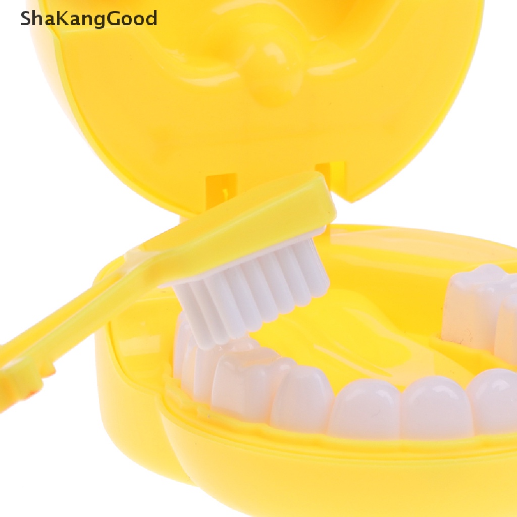 Selip 4pcs Anak Pretend Play Mainan Dentist Check Teeth Model Set Edukasi Miring Mainan