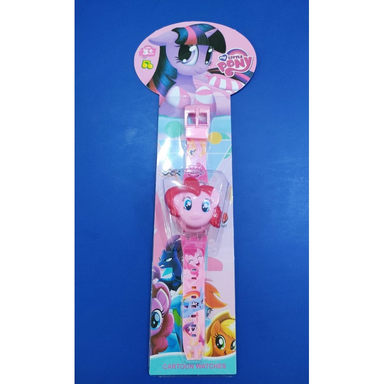 Jam tangan anak  musik bermotif karakter banyak T melodi musik led-Kuda pony