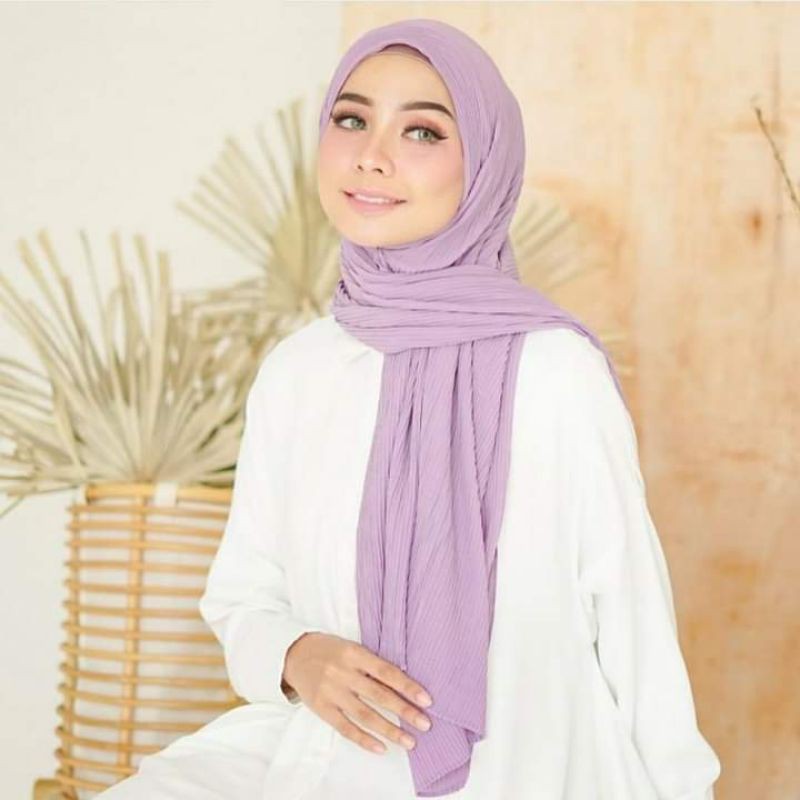 COD Pashmina Full Plisket Pashmina Ceruty Pashmina Plisket Pashmina Best Seller