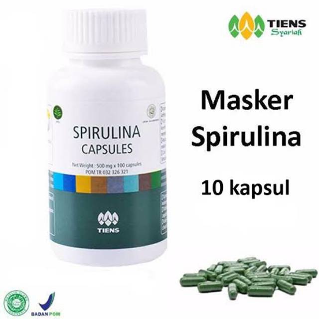 Masker wajah spirulina tiens asli