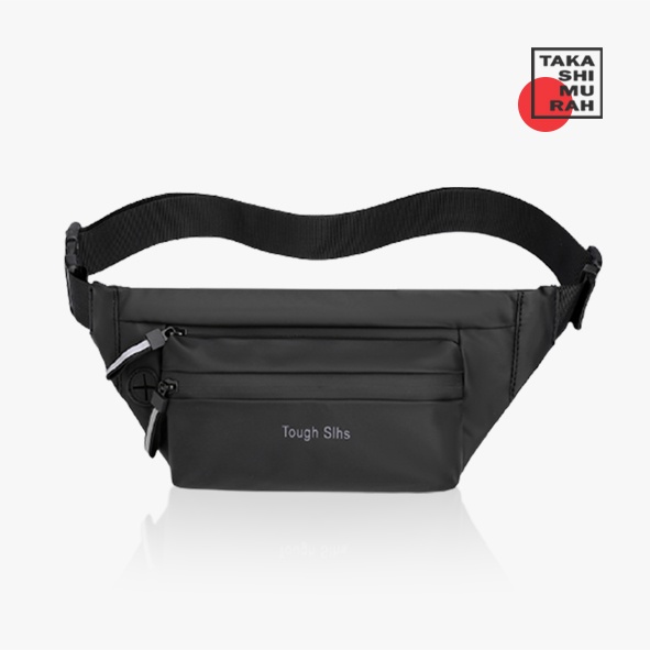 |tkm.co| Waistbag Pria Anti Air Tas Selempang Waterproof Haoshuai Tough Slhs - WB05 / 3393