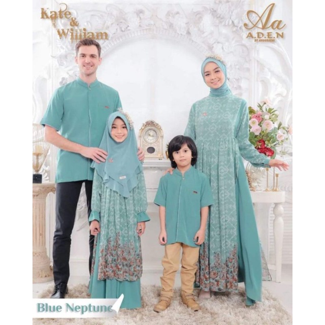 KATE DRESS KIDS BY ADEN|| BLUE NEPTUNE