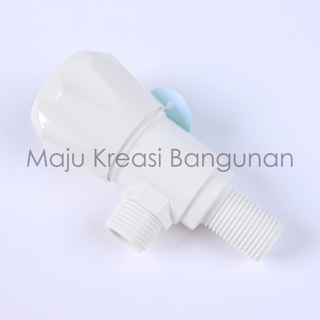 Stop Kran Kloset 1 Cabang Single PVC Jet Shower New Soligen Keran Bidet Kamar Mandi S16