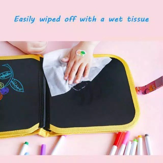 REUSABLE DRAWING BOOK BUKU BELAJAR MENGGAMBAR ANAK BISA DI HAPUS