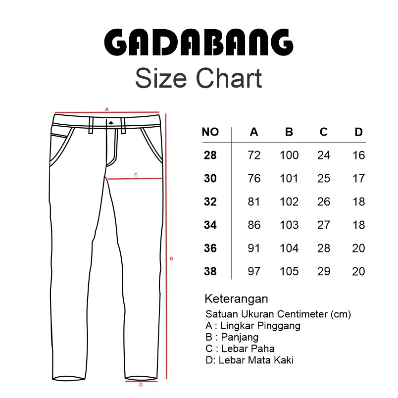 Gadabang Chino Pants Slimfit Brown